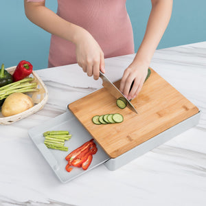 (🎁Early Christmas Promotion-50% OFF)Kitchen Cutting Board with Detachable Storage Drawer