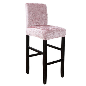 Velvet Square Bar Stools Chair Cover