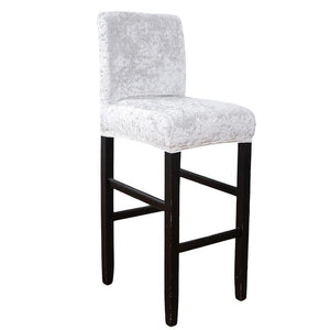 Velvet Square Bar Stools Chair Cover