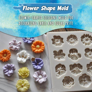 Flowers Shaped Silicone Mold Cake Border