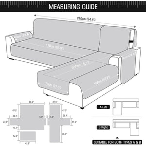 100% Waterproof L Shaped Sofa Covers