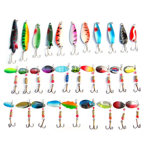 30pcs/lot Spoon Metal fishing lure