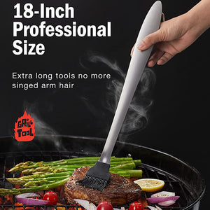 Stainless Steel Grilling Tools Set