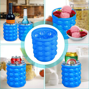 2-in-1 Silicone Ice Cube Maker