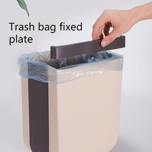 Wall-mounted Folding Trash Can