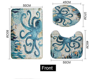 Sea Life Bathroom Mat (3-Piece)