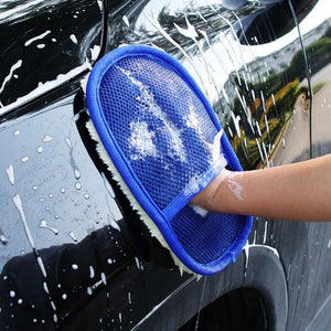 Car cleaning wool gloves