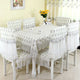 Table Cloth Lace Embroidery Dining Chairs Cover