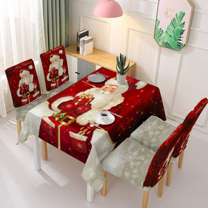 2022 New Christmas Tablecloth Chair Cover set
